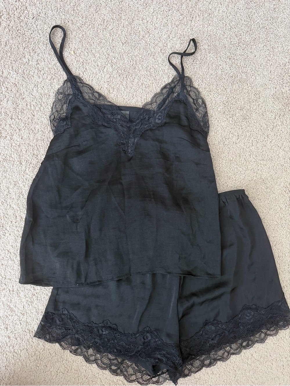H&M Lace Black Pajamas Sz Small